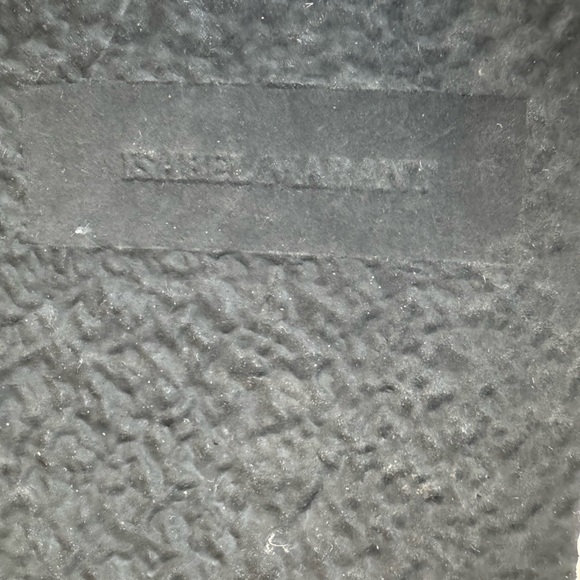 Isabel Marant Black Leather and Suede Hellea Slide Sandals Size 7 - Picture 5 of 5